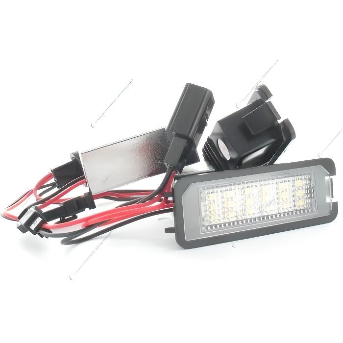 Pack LED plaque arrière GOLF 6, GOLF 7, Scirocco, Skoda octavia 2, Seat Leon 2 (type B)- BLANC 6000K