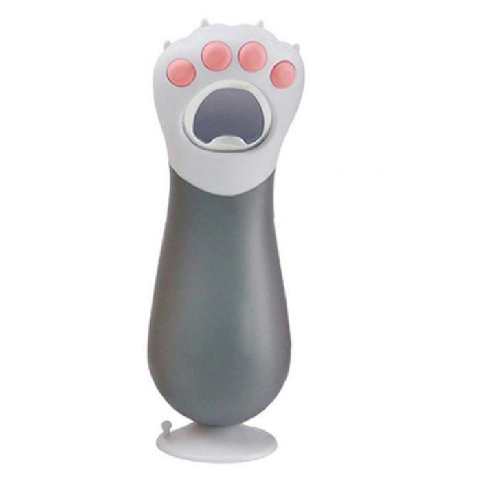 Tire-bouchon de bière bouteille de patte de chat mignon Opener Tire-bouchon portable pour verre de bière bouteille de vin gris
