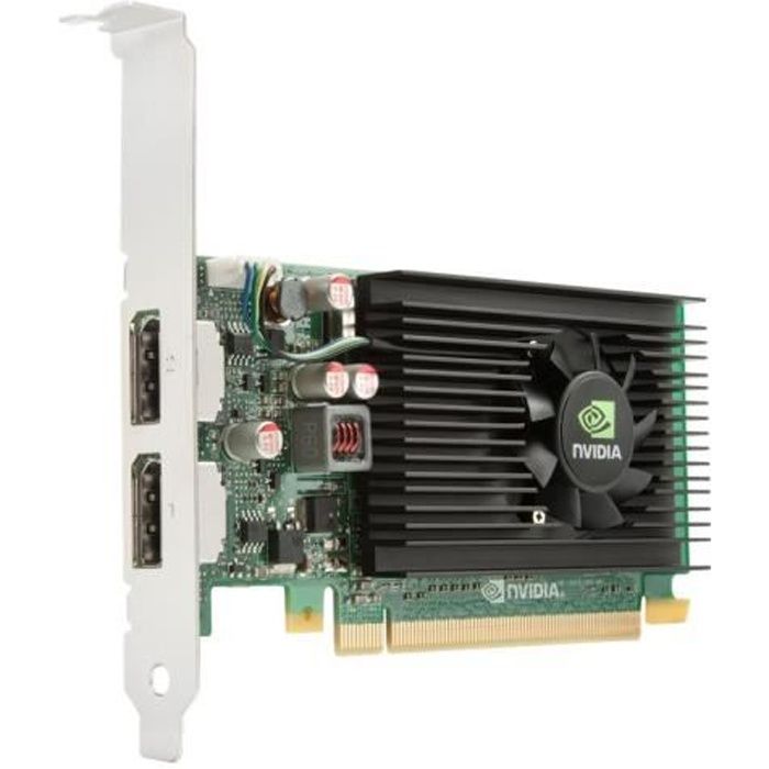 NVIDIA NVS 310 Carte graphique Quadro NVS 310 1 Go DDR3 PCIe 2.0 x16 faible encombrement 2 x DisplayPort pour HP 6300  EliteDesk…