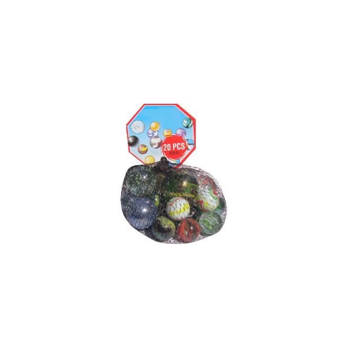 1 Filet De 20 Calots - Jeu De Recreation - Boulards - Billes - Plein Aire - Recreation