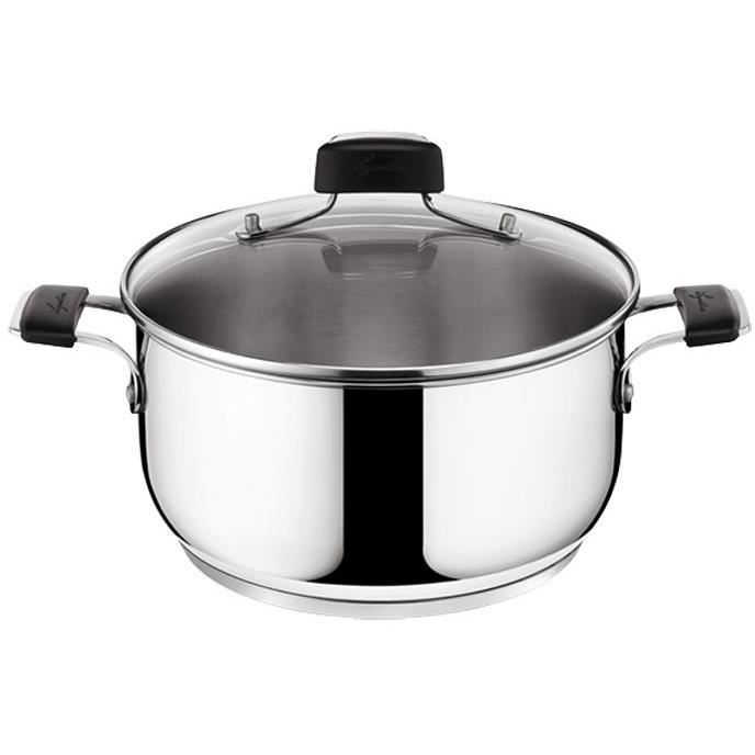 Faitout Tempra D : 24 cm + couvercle - inox
