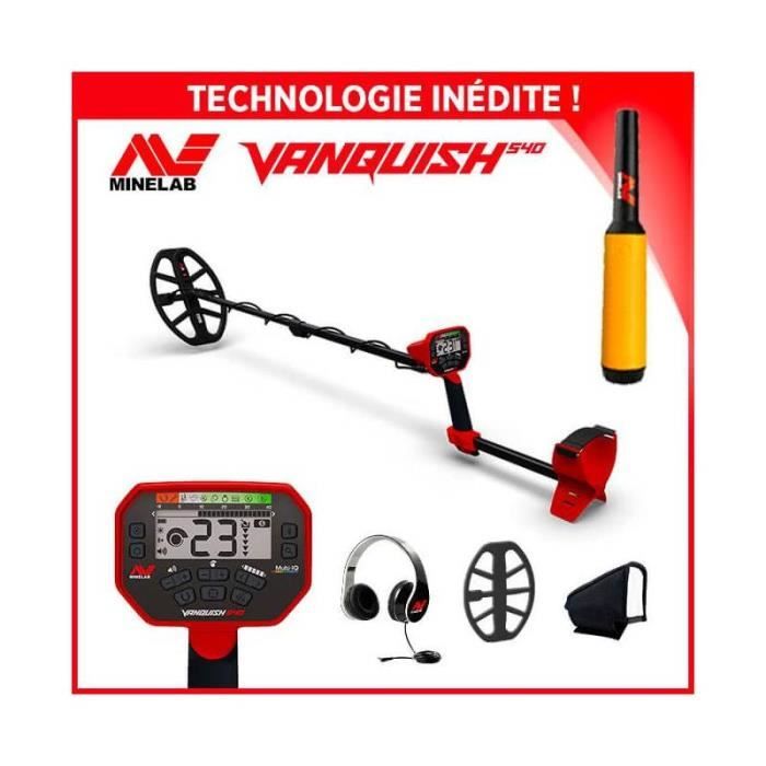 Detecteur de metaux - Pack Minelab Vanquish 540 - Pointer