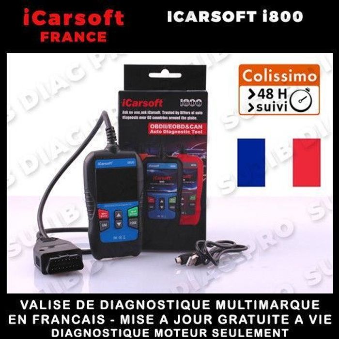 Valise Diagnostique Pro Multimarque En Français Obd Obd2 Diagnostic AUTOCOM DELPHI ELM VAG COM LAUNCH iCarsoft i800