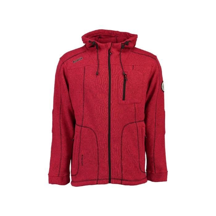 Polaire Homme Geographical Norway Tching Rouge