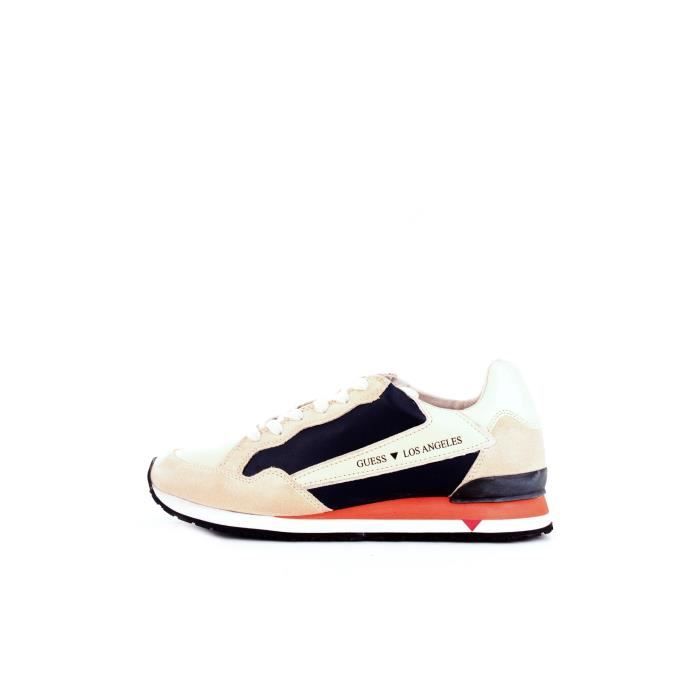 GUESS FM6GENLEA12 chaussures de tennis faible Homme BLEU
