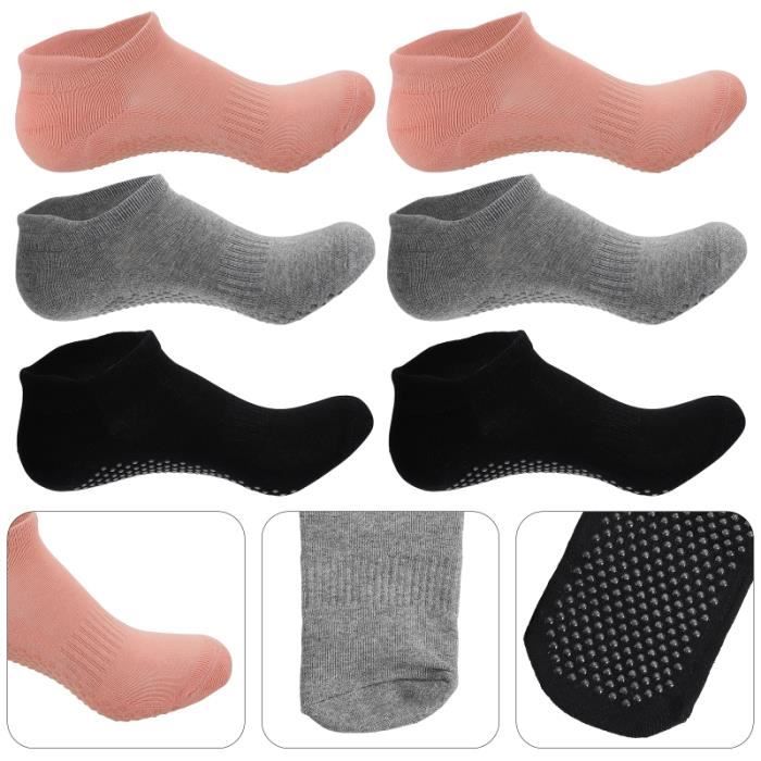 3 paires De Yoga Poignées Chaussettes Antidérapant Sports D'intérieur Pince PACK PRODUITS DE FITNESS - PACK PRODUITS MUSCULATION
