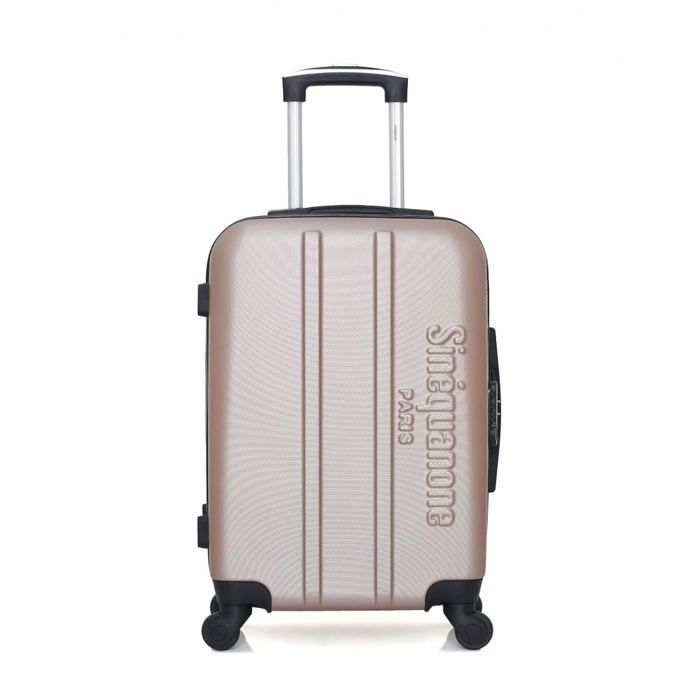 SINEQUANONE – VALISE CABINE - ABS – 55cm – 4 roues – OLYMPE – ROSE DORE