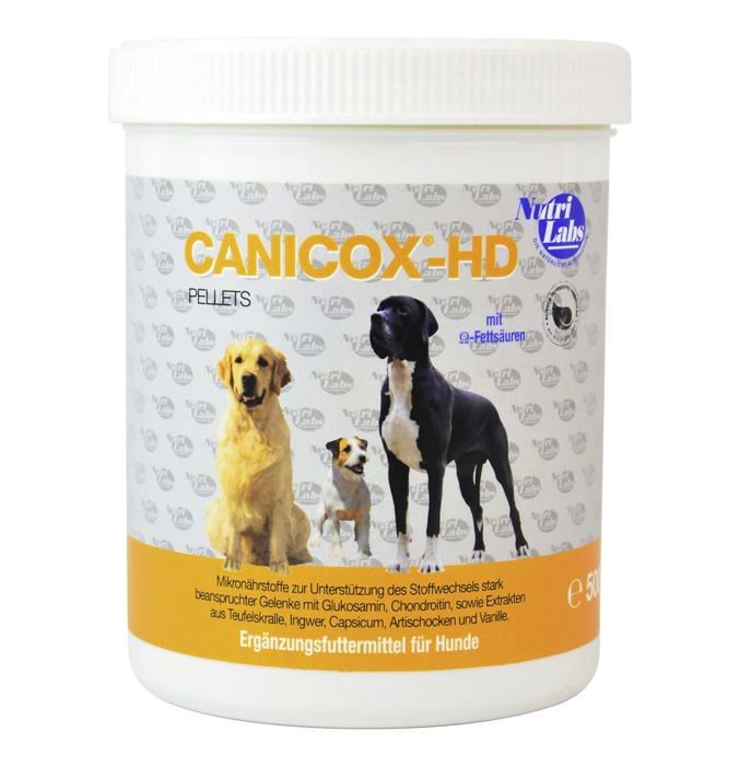 Complément alimentaire - Nutrilabs Canicox-HD - Pellets 500g - Santé des articulations - Chien