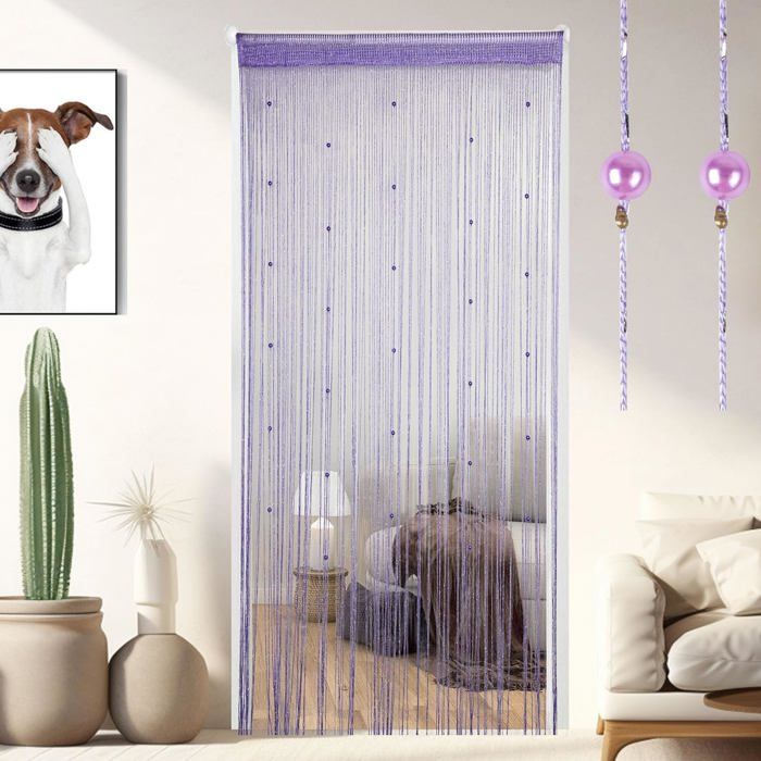 Rideau De Porte Nodcows 100x200cm | Franges Multicolores, Anti-Mouches | Pour Décoration Intérieure, Mariage, Fête