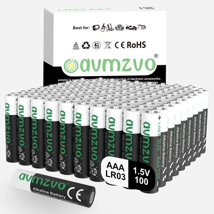 Lot 48 Piles Alcalines AAA LR03 1.5V - Longue Durée Pour Jouets, Télécommandes & Appareils