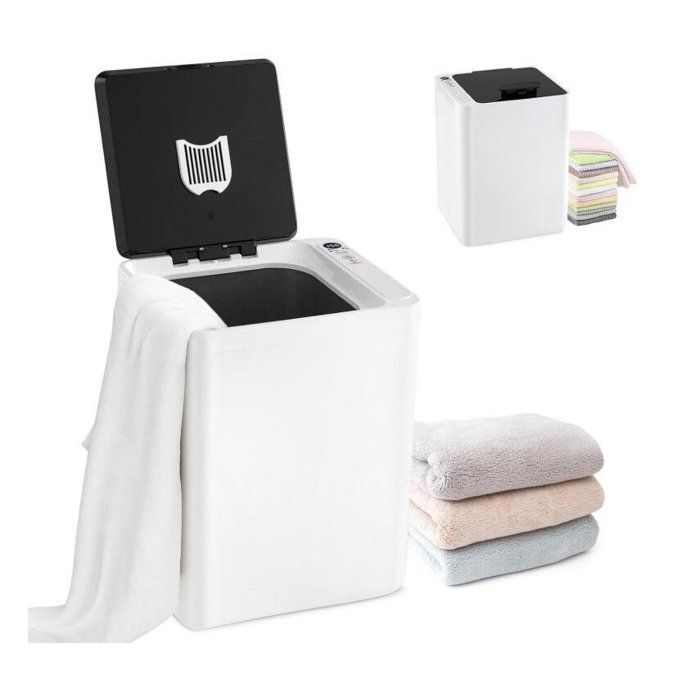 Chauffe-serviettes électrique 23L RELAX4LIFE – Chauffage Rapide 15 Min – Minuterie 15-90 Min – Sécurité Surchauffe – Pour Salle De Bain, Spa, Hôtel
