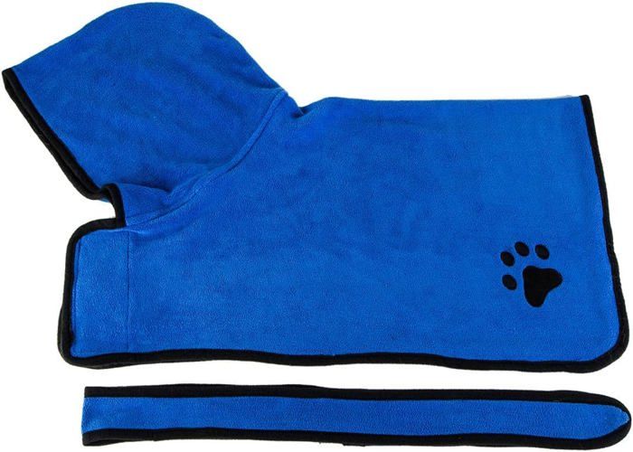 Comparer les prix de Serviette de bain pour chien avec sangle réglable, microfibre à séchage rapide, super absorbante