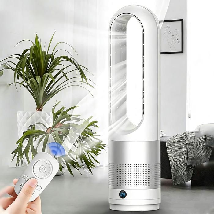 Ventilateur Colonne Sans Pale Ventilateur Tour Silencieux 8 Vitesses Oscillation 80° Minuterie de 8 H pour Maison Bureau Chambre - Prumya