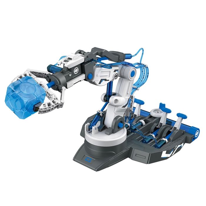 Jouet de Bras Hydraulique Mécanique, Bras Robot Hydraulique à Ventouse pour 8 Ans et Plus pour la Maison Bleu