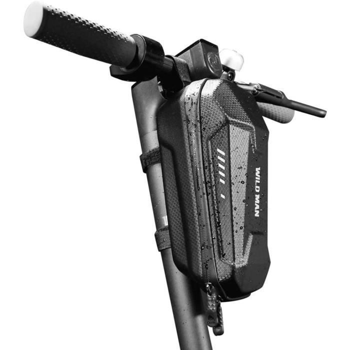 Sac De Guidon Vitalismo – étanche EVA Rigide, 2 L, Bande Réfléchissante V, Compatible Ninebot/Segway/Gotrax, Fixation Rapide