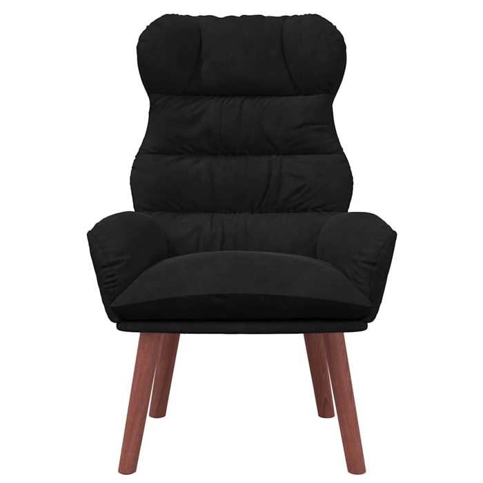 TOP 2026 Chaise Relax - 1 place Fauteuil - Noir 69x74x93 cm Velours FF5040