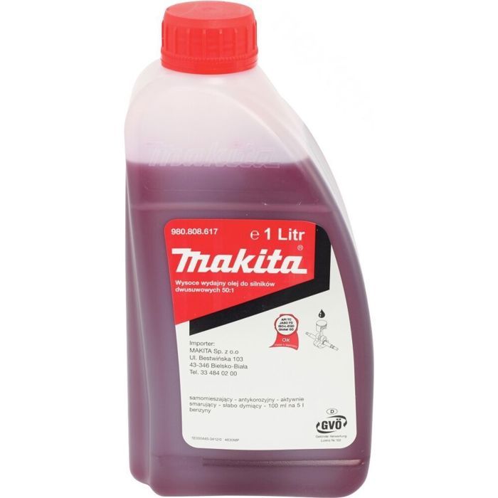 Huile pour moteurs 2 temps Makita 1 Auto mélangeant Anticorrosion Faible fumée Très efficace