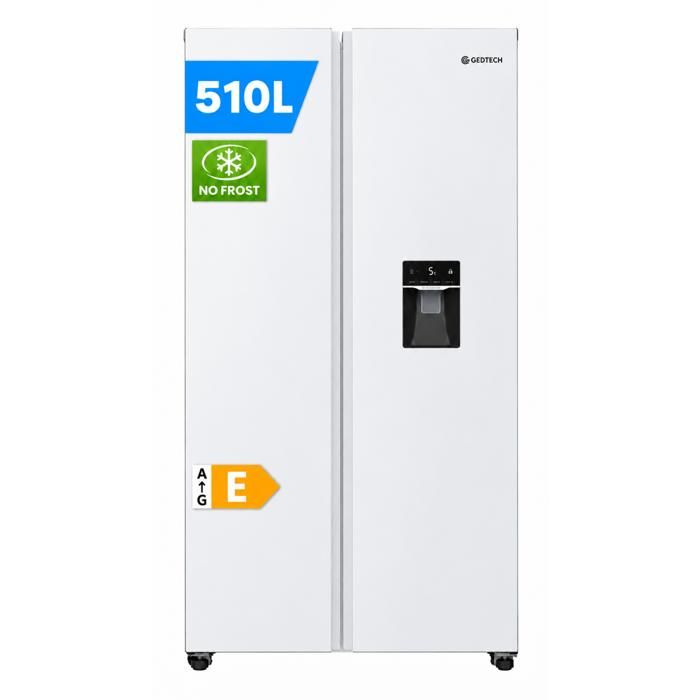 GEDTECH Réfrigerateur américain GSBS510WH 510L (324L + 181L) - No