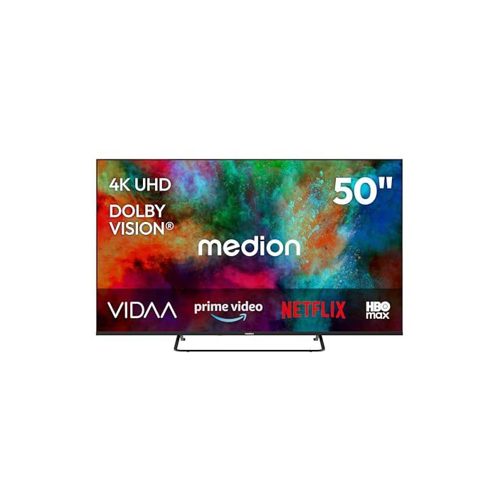 Téléviseur LED MEDION X8502600 50 (1257 cm) 4K UHD Dolby Vision Smart TV VIDAA