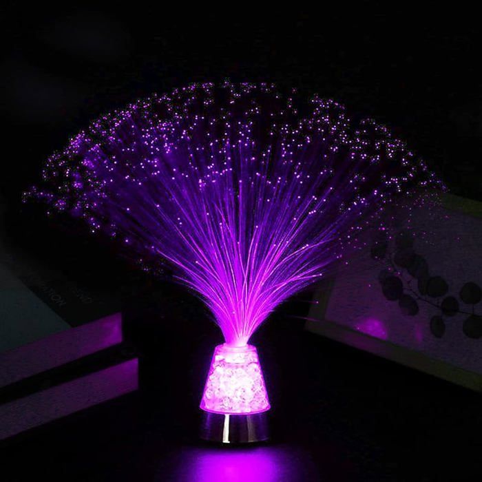 Lampe à Fibre Optique à Couleur Changeante Fibre Optique Gcier Lampe Avec Cristaux LED Fountain Night Light Ice LED 6