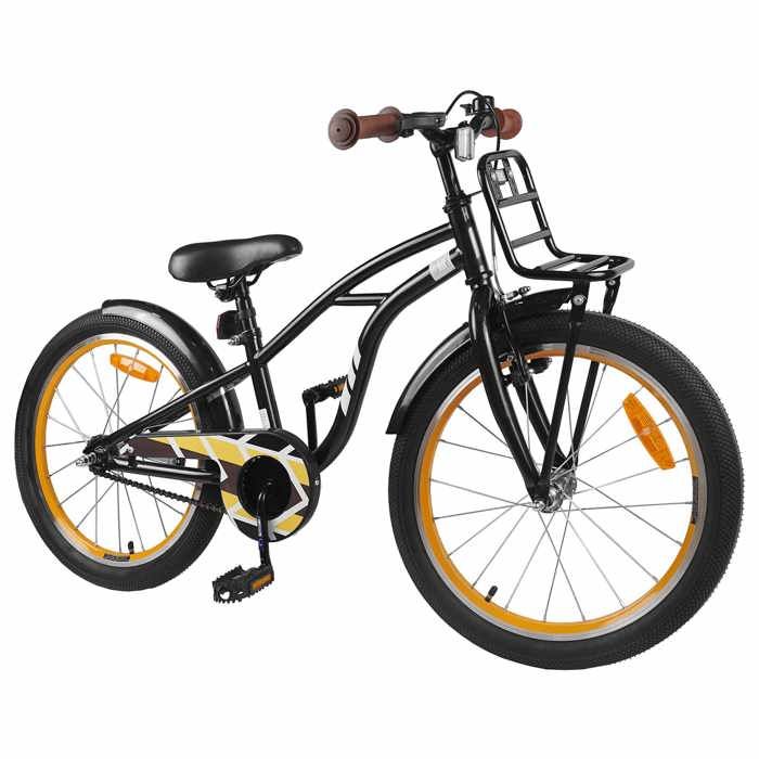 Vélo enfant 20 pouces pour les enfants de 6 à 11 ans - vidaXL - acier - noir - 137 x 54 x 79 cm 9732493