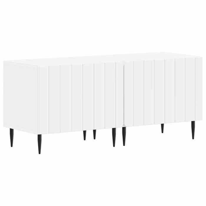 Blanc Meuble TV Blanc Bois dingénierie(VIDAXL)_22189