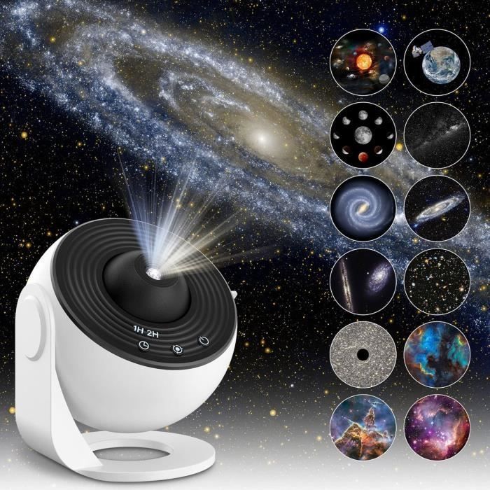 Projecteur dÉtoiles et Galaxies avec 12 Disques de Film Veilleuse Ciel Étoilé