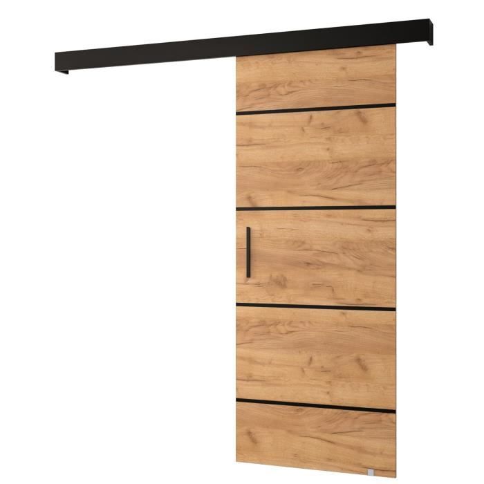 Porte coulissante ABIKSMEBLE - Salwador 4 - Cache rail, bandes ...