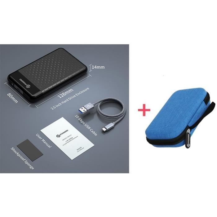 Boîtier Disque Dur 2.5'', Boîtier Externe Portable Sata Vers Usb 3.0