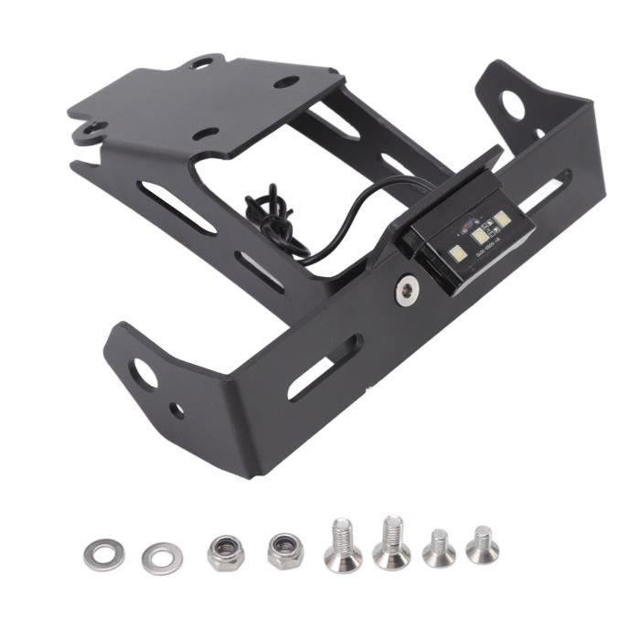Support Plaque Immatriculation Moto Akozon Aluminium - Pour Tenere 700 Rally XTZ700 2019-2022