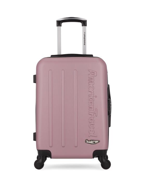 AMERICAN TRAVEL - Valise Cabine ABS BRONX 4 Roues 55 cm - ROSE DORE
