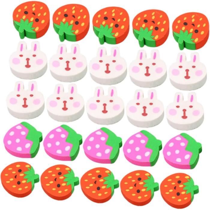 60 Pièces Dessin Animé Gomme Enfants Stationnaire Coréen Stationnaire Mini Gommes Pour Enfants