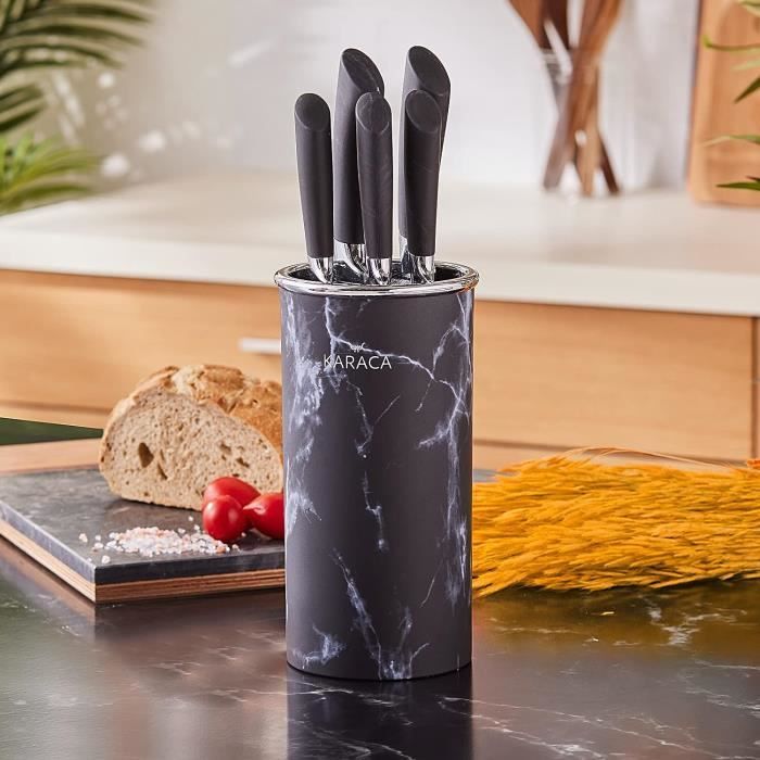5pcs/Set Couteau en céramique , Ensembles de couteaux de cuisine Couteaux  chef pour Couper Fruits Légumes Viande Noir - Cdiscount Maison
