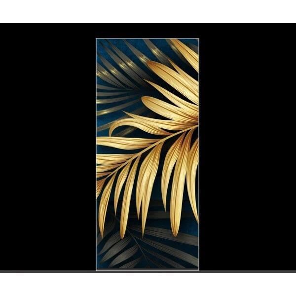 Autocollant Porte Jungle Verte 90x200 Cm - Sticker Trompe L'Oeil 3D Imperméable