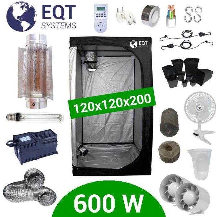 Pack Box 600W Cooltube 120x120 - Agrolite 2 + Supacrop