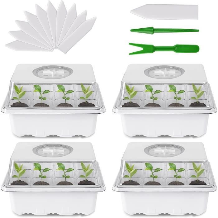 TOYANDONA 10 Pièces Kit Plateaux De Semis Cellules Avec Couvercles