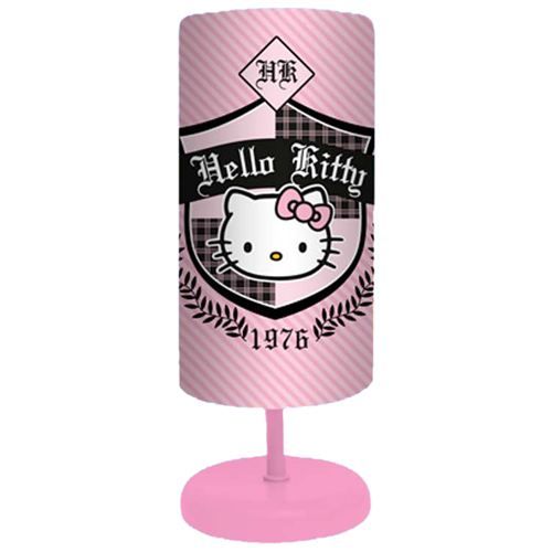 Lampe à poser - HELLO KITTY - Hello Kitty 1976 - Cylindrique - PVC et métal - Hauteur 29 cm