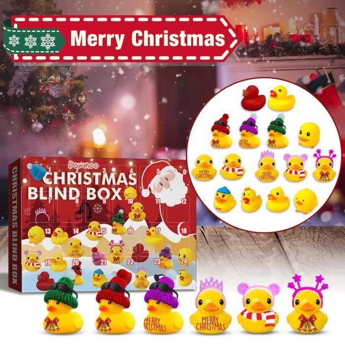 Calendrier De L'Avent Canards 2025 - 24 Petits Canards En Caoutchouc Pour Bain Et Jeu