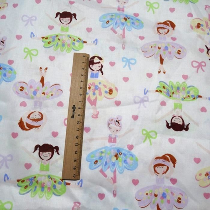 Danse Fille Bebe Fille Coton Quilting Tissu Par Demi Metre Pour Bricolage Couture Patchwork Tissu Feuille Type White 100x160cm Cdiscount Beaux Arts Et Loisirs Creatifs
