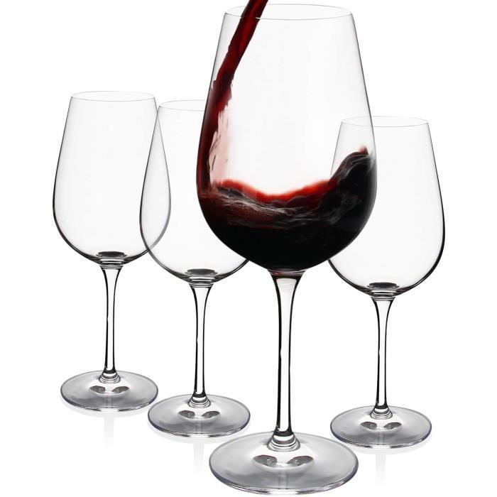 verres à vin rouge night sky set de 4 - Conforama