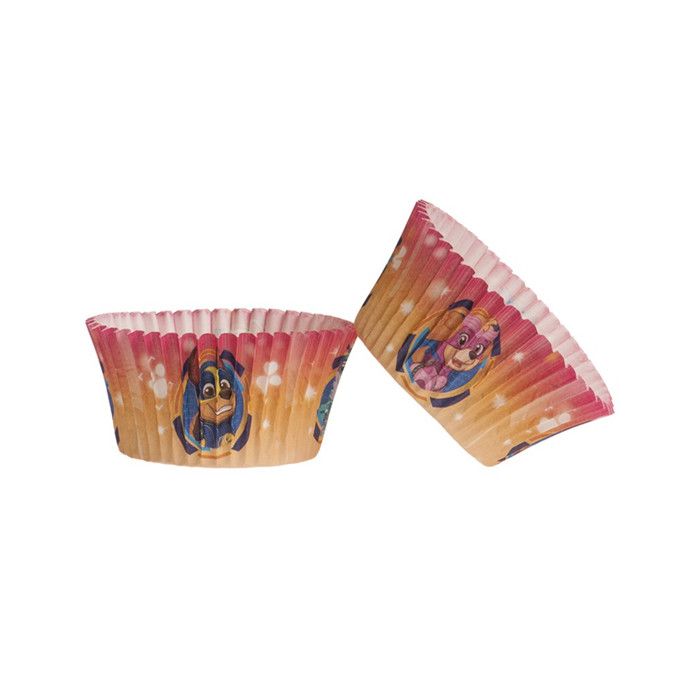 25 Moules A Cupcakes En Papier Pat Patrouille 5 X 3 Cm Colore Cdiscount Maison