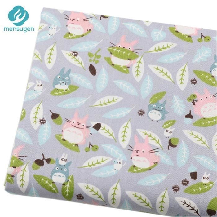 Tissus Tissu En Coton Au Metre Tissus Imprimes Totoro Pour Coudre Nid De Bebe Couvertures Pare Chocs Type Grey 160cmx150cm Cdiscount Beaux Arts Et Loisirs Creatifs