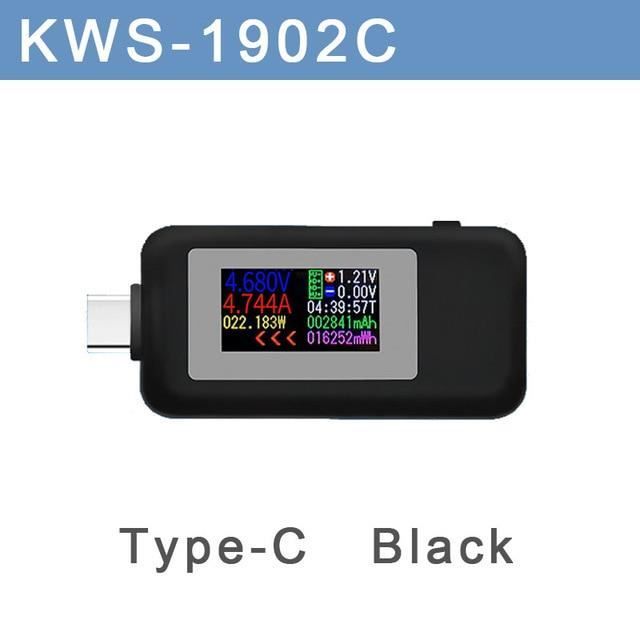 Testeur De Charge USB-C / Voltmètre Ampèremètre - Compatible QC2.0/3.0 Et PD - Neuf