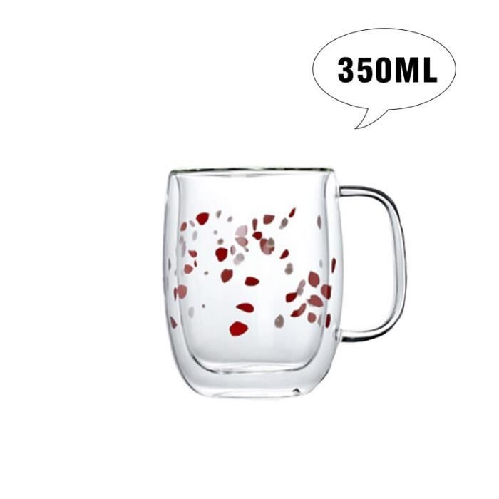 VERRE A VIN,470ml--Tasse En Verre à Thé, Jus De Lait, Verre à Café, Verre à Vin, Avec Paille, à