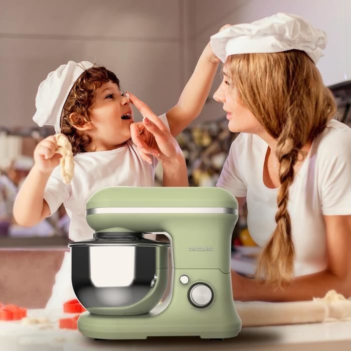 Mixeur/Mélangeur de pâte Cecotec Cecomixer 1200 W 5 L - Marque CECOTEC - Vert - Compatible lave-vaisselle