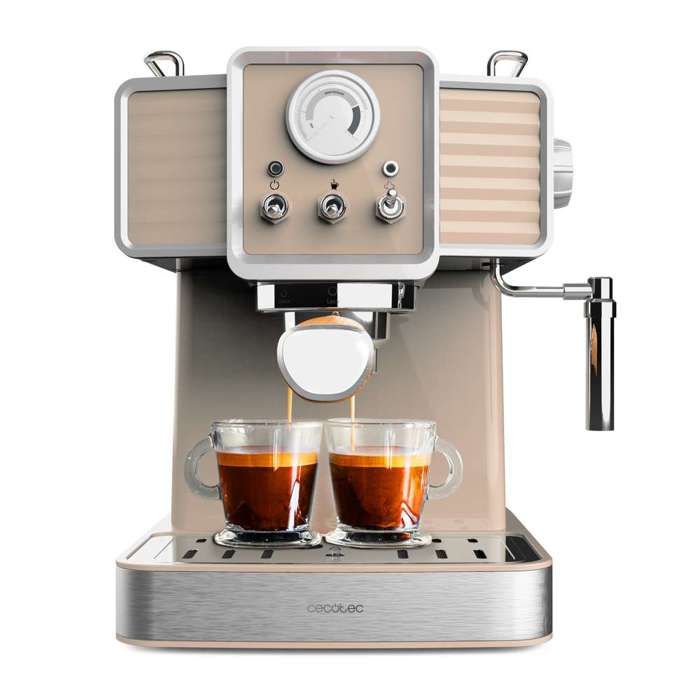Cecotec Machine à Café Expresso Power Espresso 20 Tradizionale Beige Clair Cecotec Machine à Café Expresso Power Espresso 20 Tradizionale Beige Clair