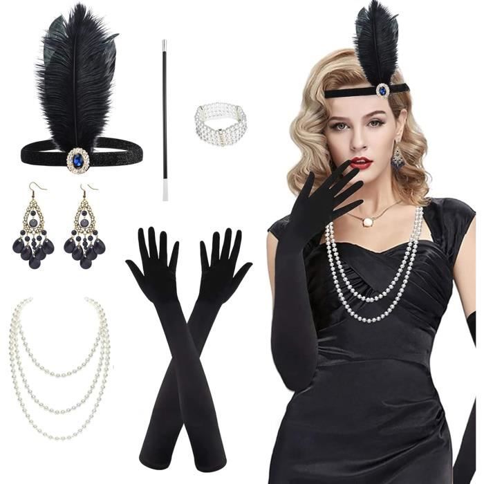 Années 20 Collier Gatsby Perles et Strass
