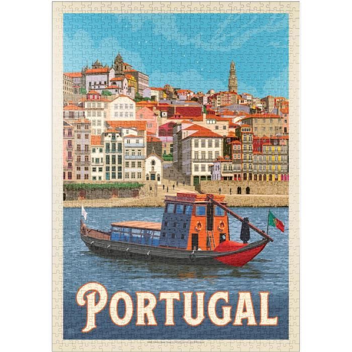 MyPuzzle France : Paris, Affiche Vintage - Premium 1000 Pièces Puzzle - Collection spéciale MyPuzzle de Anderson Design Group