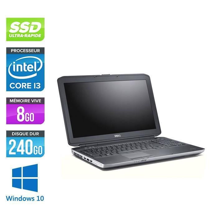 Top achat PC Portable Pc portable Dell E5530 - i3 - 8Go - 240Go SSD - 15.6'' - Win10 pas cher