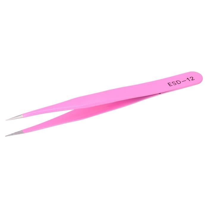 Pince à Cils Professionnelle En Acier Inoxydable - Pour Extensions Et Maquillage - Neuf